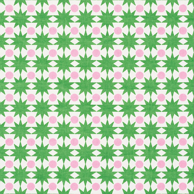 Schumacher Fabric Cosmos Watermelon 177061 PRINTS BY STUDIO BON See Sample TURKEY HEAVY </p><p>Repeat: Horizontal: 1" (3CM) and Vertical: 1 1/4" (3CM) 54" (137CM) - My Fabric Connection -