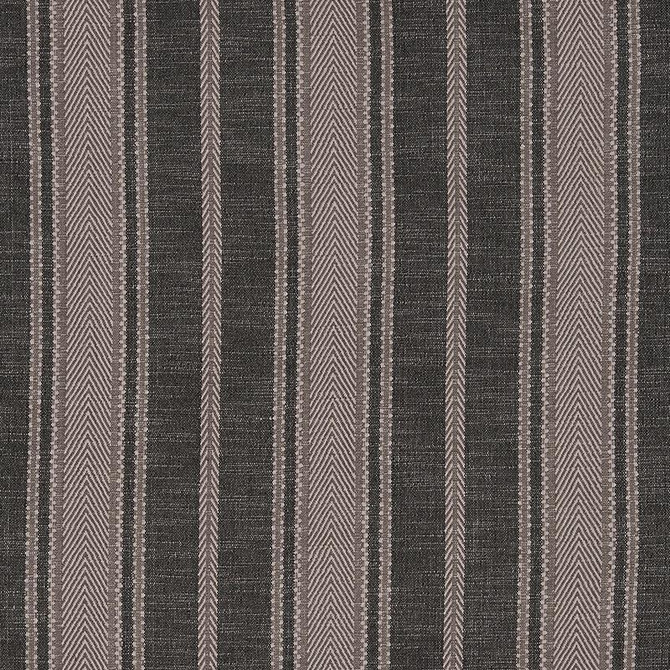 Schumacher Fabric Zina Stripe Charcoal 71912 Caravanne 9.0" - My Fabric Connection -