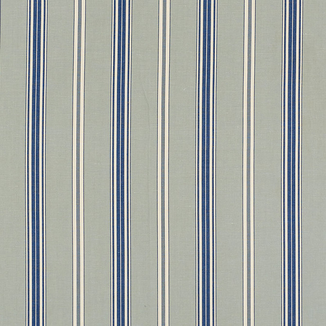 Schumacher Fabric Coco Stripe Mineral 71291 ESSENTIALS: STRIPES II COTTON 65% LINEN 35% INDIA </p><p>Repeat: Horizontal: 4 1/2" (12CM) and Vertical: 55.75 - My Fabric Connection -