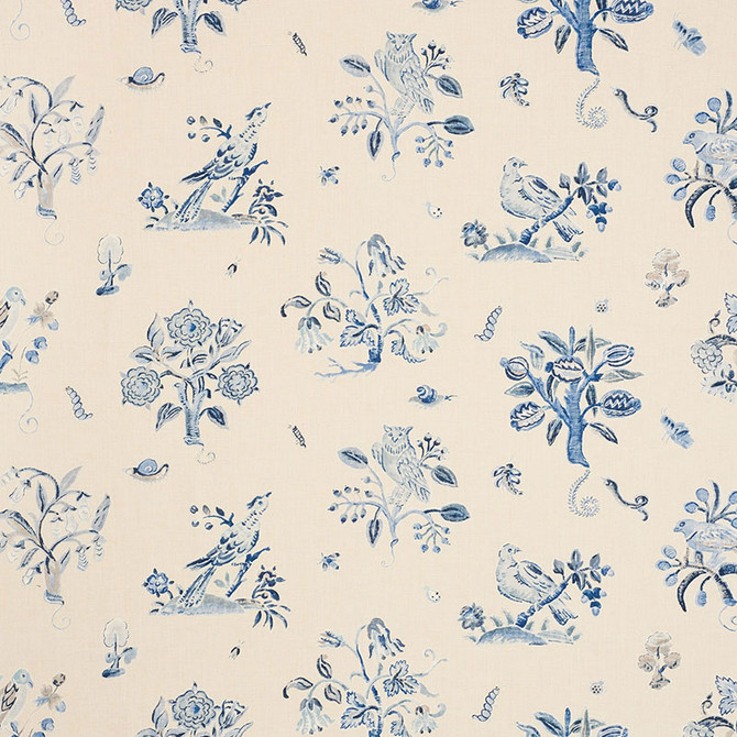 Schumacher Fabric Magical Menagerie Blues 176753 SCHUMACHER CLASSICS II LINEN 100% THAILAND </p><p>Repeat: Horizontal: 54" (137CM) and Vertical: 23 7/8" (61CM) 54 - My Fabric Connection -