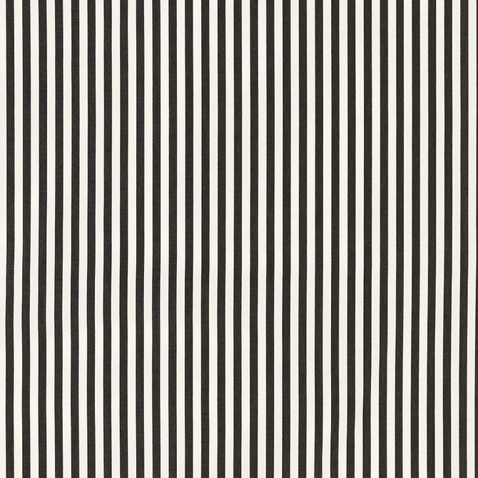 Schumacher Fabric Brigitte Stripe Black 71340 ESSENTIALS: CLASSIC STRIPES See Sample INDIA - </p><p>Repeat: Horizontal: 1/2" (1CM) and Vertical: - 55" (140CM) - My Fabric Connection -