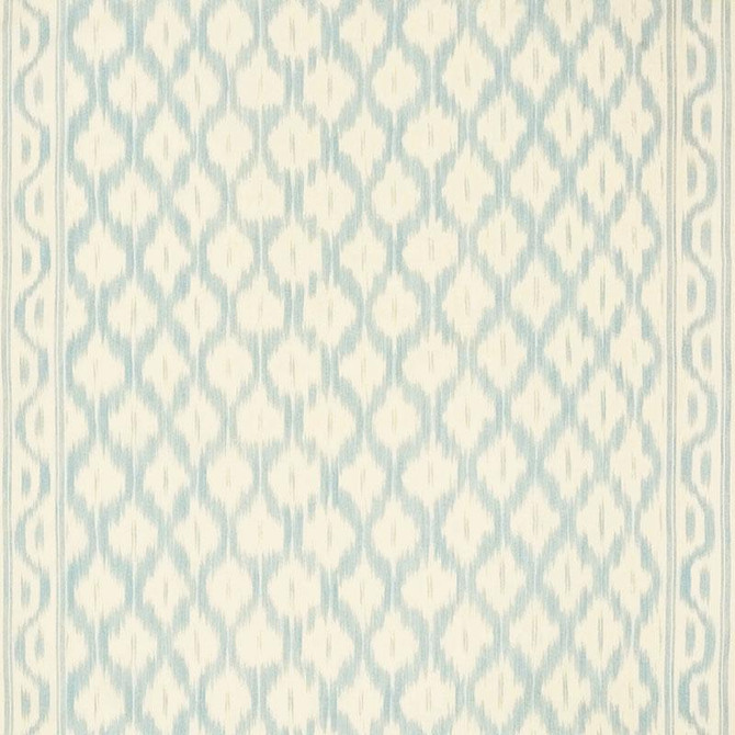 Schumacher Fabric Santa Monica Ikat China Blue 176501 Mark D. Sikes 52.75" - My Fabric Connection -