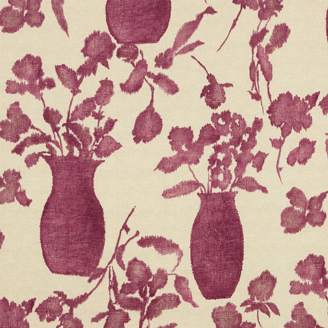Schumacher Fabric Hugo Floral Fuchsia 176240 Good Vibrations See Sample ITALY LIGHT DUTY </p><p>Repeat: Horizontal: 27" (69CM) and Vertical: 38" (97CM) 54 1/2" (139CM) - My Fabric Connection -