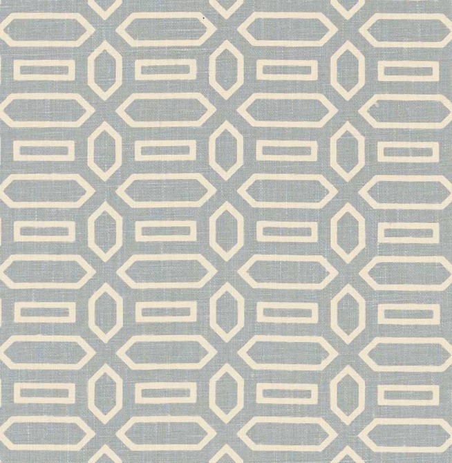 Schumacher Fabric Pavillion Orpington Blue 176144 VEERE GRENNEY See Sample UNITED KINGDOM MEDIUM DUTY </p><p>Repeat: Horizontal: 2 1/2" (6CM) and Vertical: 1 5/8" (4CM) 52" (132CM) - My Fabric Connection -