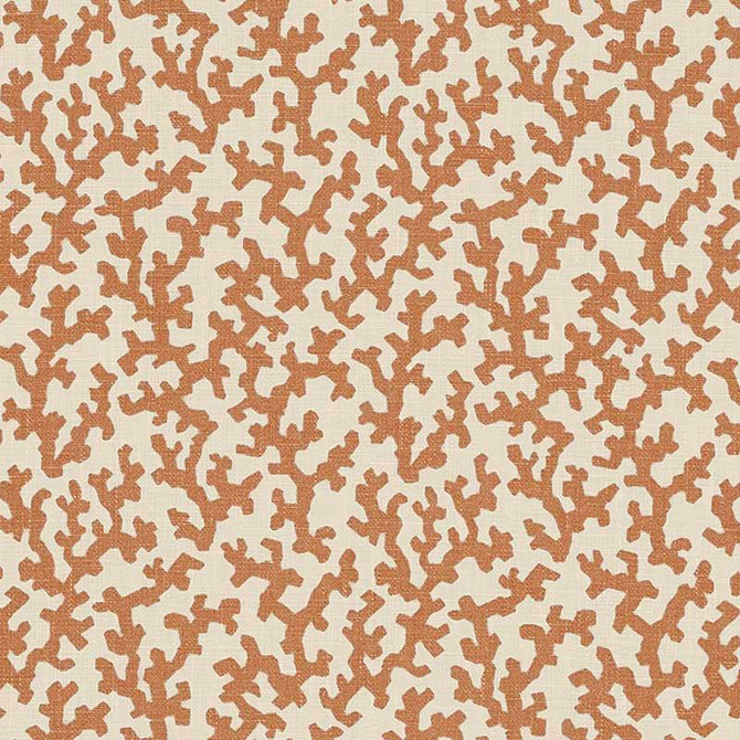 Schumacher Fabric Folly Burnt Orange 176126 Veere Grenney 4.38" - My Fabric Connection -