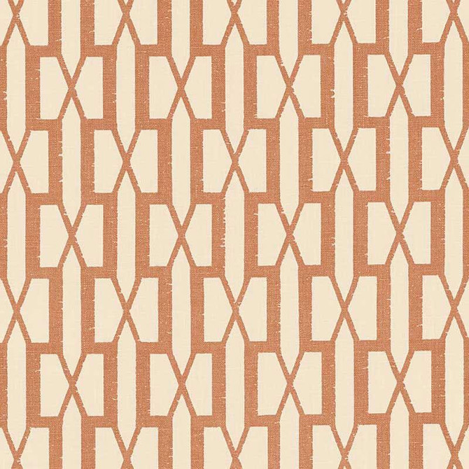 Schumacher Fabric Belvedere Burnt Orange 176116 Veere Grenney 2.88" - My Fabric Connection -
