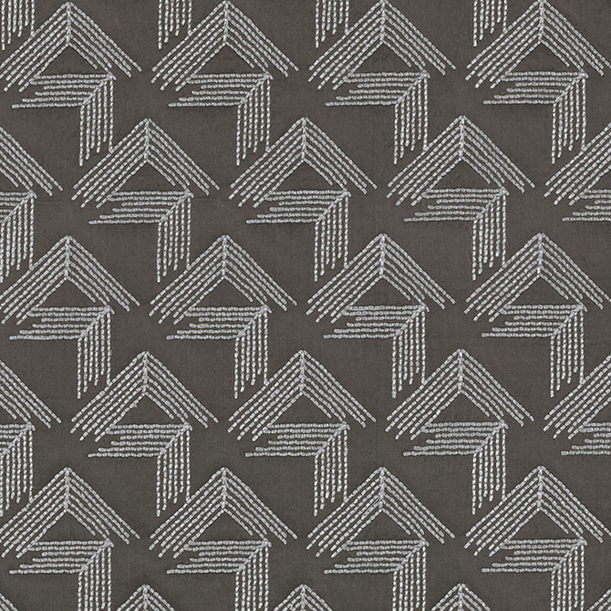 Schumacher Fabric V Step Charcoal 69433 MILES REDD COTTON 38% SPUN VISCOSE 30% INDIA MARTINDALE 16,000 </p><p>Repeat: Horizontal: 2" (5CM) and Vertical: 6 1/4" (16CM) 50.625 - My Fabric Connection -