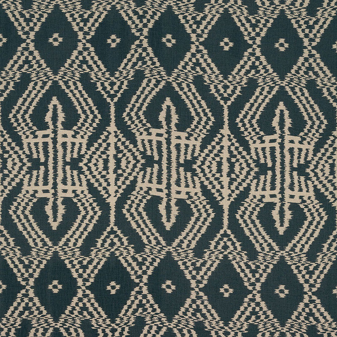 Schumacher Fabric Asaka Ikat Charcoal 176094 IKAT COLLECTION See Sample ITALY LIGHT DUTY </p><p>Repeat: Horizontal: 13 3/8" (34CM) and Vertical: 28 3/8" (72CM) 53 1/2" (136CM) - My Fabric Connection -