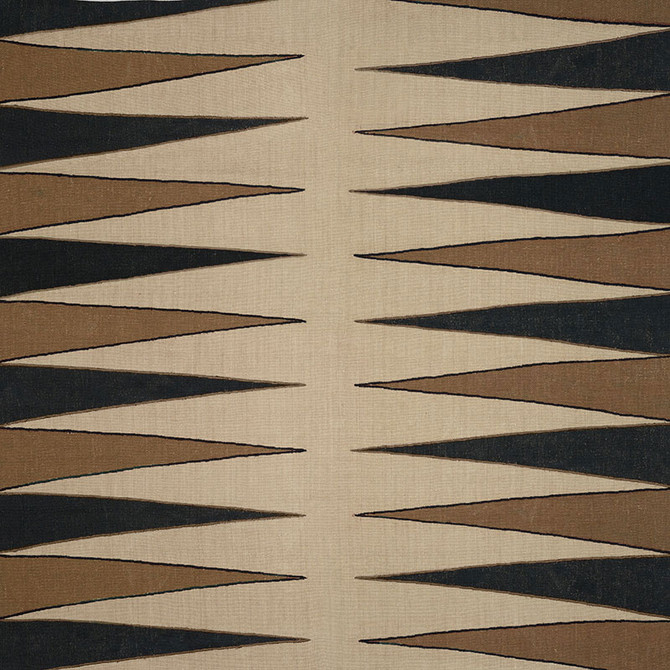 Schumacher Fabric Moorea Lava Black 175830 TRIBAL CHIC See Sample INDIA - </p><p>Repeat: Horizontal: 53" (135CM) and Vertical: 10 1/4" (26CM) 54" WIDE (137CM) - My Fabric Connection -