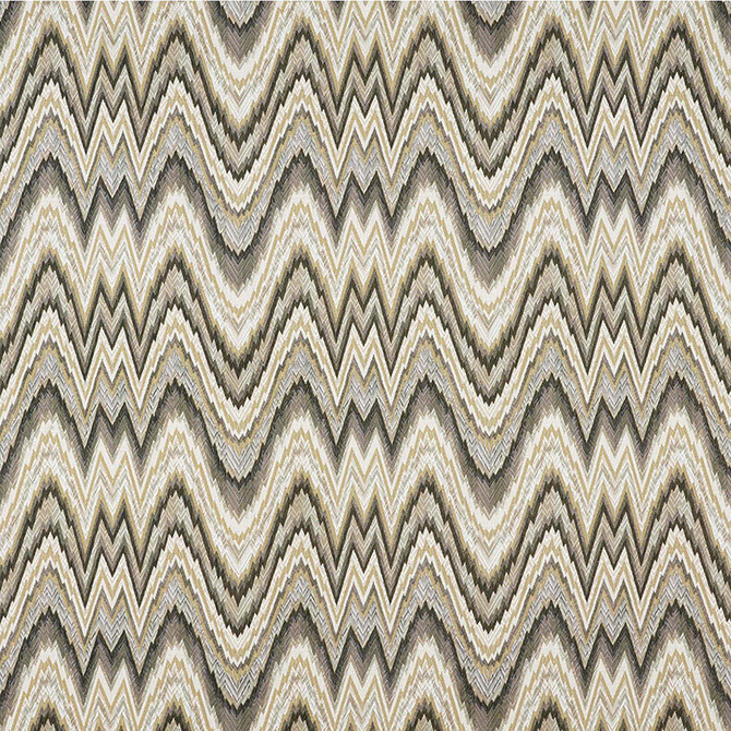 Schumacher Fabric Valkyrie Flame Stitch Shale 68941 125TH ANNIVERSARY COTTON 100% ITALY WYZENBEEK 12,000 </p><p>Repeat: Horizontal: 13 1/2" (34CM) and Vertical: 12 1/4" (31CM) 54 - My Fabric Connection -