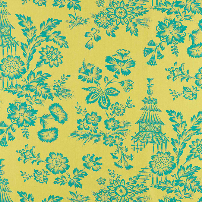 Schumacher Fabric Song Garden Chartreuse 175751 SCHUMACHER CLASSICS See Sample FRANCE - </p><p>Repeat: Horizontal: 27" (69CM) and Vertical: 31 3/4" (81CM) 54" WIDE (137CM) - My Fabric Connection -