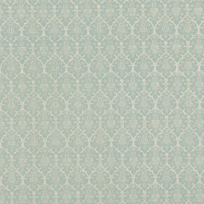 Schumacher Fabric Burley Aqua BURL003 Veere Grenney I 2.5" - My Fabric Connection -