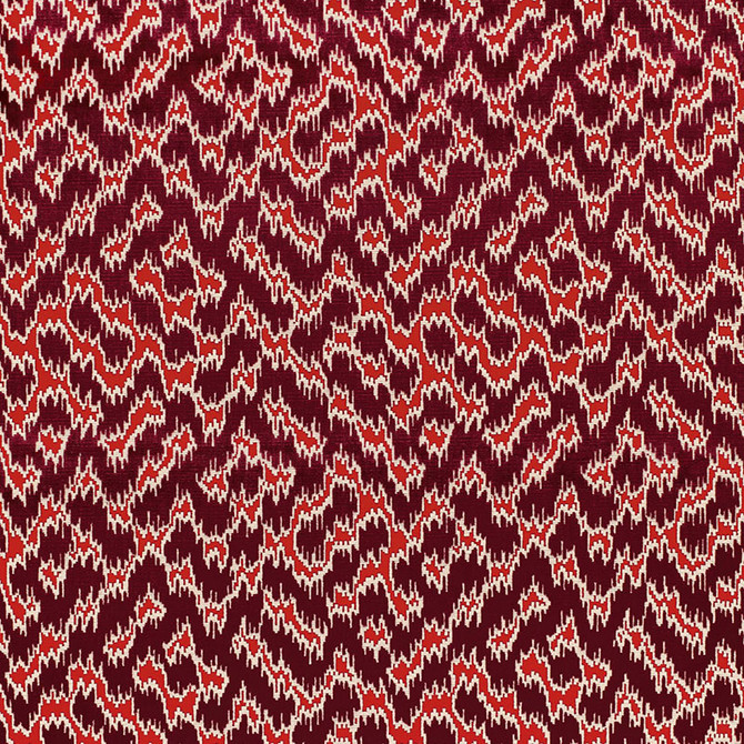 Schumacher Fabric Serenissimo Velvet Rouge 68672 CHROMA SP14 See Sample BELGIUM HEAVY DUTY </p><p>Repeat: Horizontal: 13 3/8" (34CM) and Vertical: 13" (33CM) 53 1/2" WIDE (136CM) - My Fabric Connection -