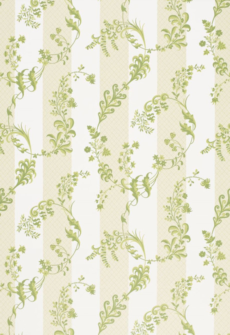 Schumacher Fabric Bagatelle Citron Vert 175591 Timothy-Corrigan 100% Cotton - Horizontal: 13.5 and Vertical: 25 54 - My Fabric Connection -