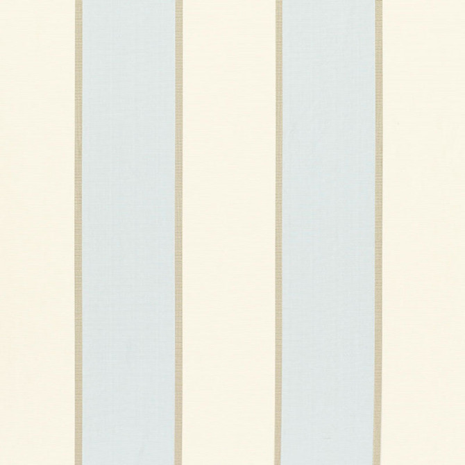 Schumacher Fabric Montebello Stripe Azure 64786 CHROMA SP14 POLYESTER 100% INDIA WYZENBEEK 5,000 </p><p>Repeat: Horizontal: 9 1/8" (23CM) and Vertical: 54.875 - My Fabric Connection -