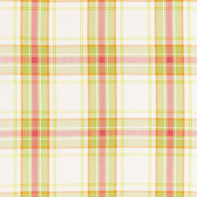 Schumacher Fabric St. Martin Plaid Lime 68070 Calypso 9.12" - My Fabric Connection -