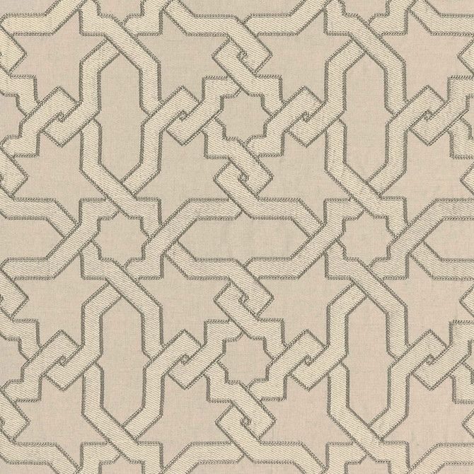 Schumacher Fabric Cordoba Embroidery Stone 67571 AU NATUREL 2 LINEN 56% VISCOSE RAYON 34% INDIA MARTINDALE 8,000 </p><p>Repeat: Horizontal: 12 5/8" (32CM) and Vertical: 12 5/8" (32CM) 50.375 - My Fabric Connection -