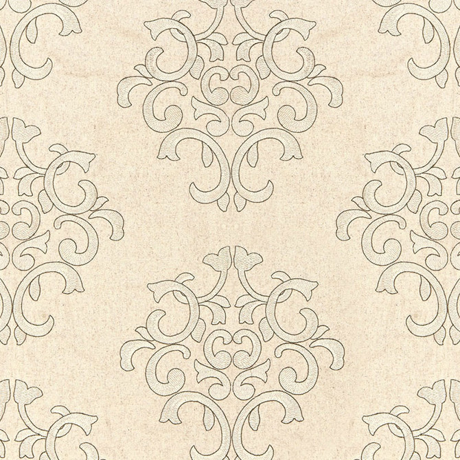 Schumacher Fabric Byron Embroidered Wool Oat 66832 CLASSIC WOVENS See Sample INDIA MEDIUM DUTY </p><p>Repeat: Horizontal: 12 1/2" (32CM) and Vertical: 15" (38CM) 51" WIDE (130CM) - My Fabric Connection -