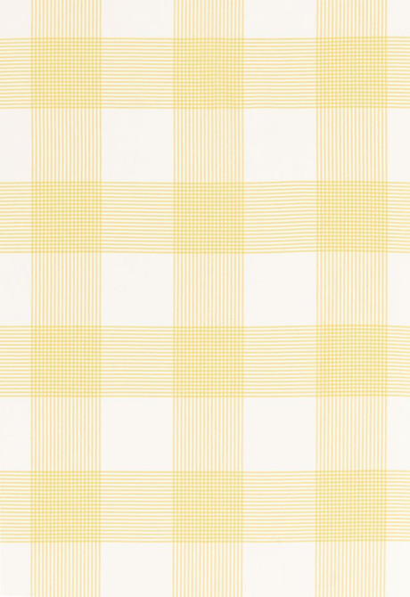 Schumacher Fabric Antigua Plaid Sunflower 68032 Calypso 100% Cotton Martindale 5,000 Horizontal: 8.875 and Vertical: 8.875 53.5 - My Fabric Connection -