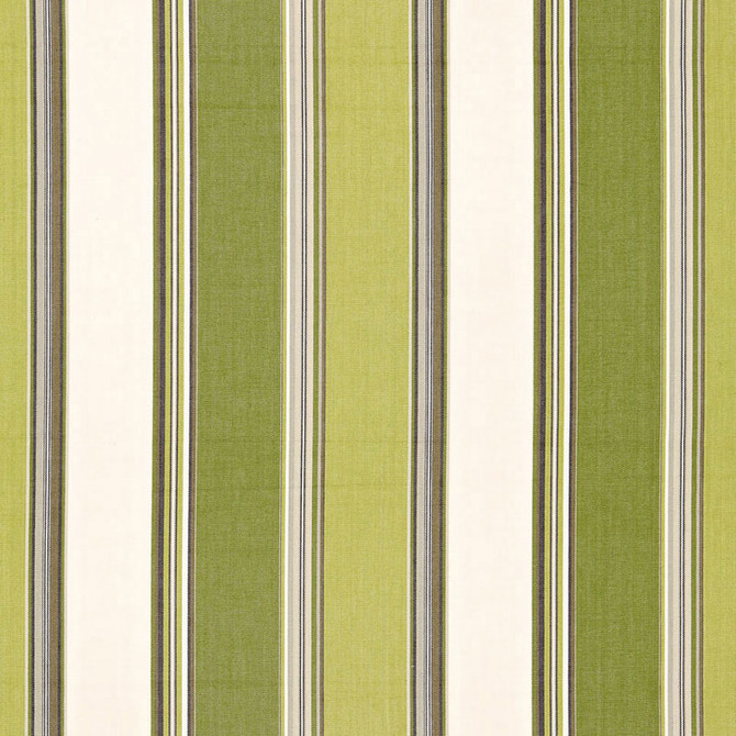 Schumacher Fabric Addison Cotton Stripe Vert 66003 SEA ISLAND STRIPES See Sample INDIA . </p><p>Repeat: Horizontal: 13 1/4" (34CM) and Vertical: - 53" WIDE (135CM) - My Fabric Connection -