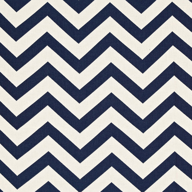 Schumacher Fabric Antibes Chevron Navy 65920 COTE D'AZUR SOLUTION DYED ACRYLIC 100% MEXICO WYZENBEEK 15,000 </p><p>Repeat: Horizontal: 9" (23CM) and Vertical: 4 1/2" (11CM) 54 - My Fabric Connection -