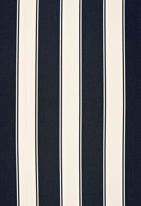 Schumacher Fabric Cannes Awning Stripe Denim 65892 Cote-D'azure 100% Solution Wyzenbeek 24,000 Horizontal: 9 and Vertical: - 54 - My Fabric Connection -