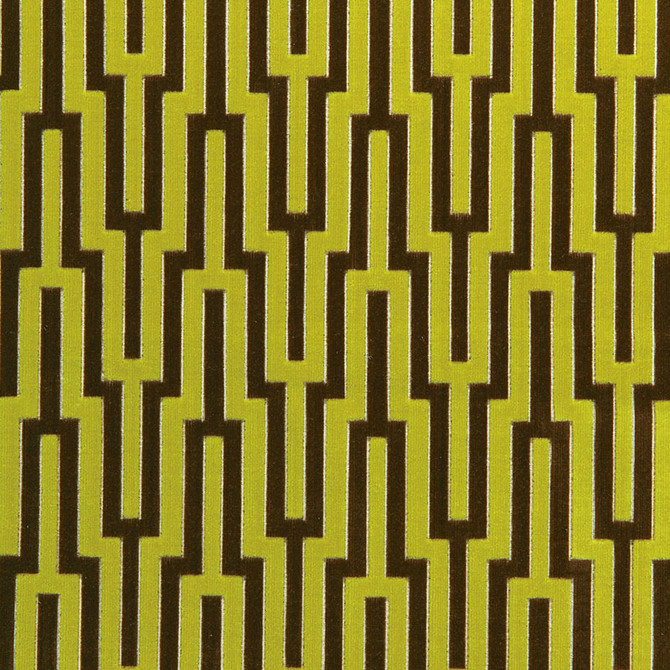 Schumacher Fabric Metropolitan Velvet Bamboo Shoot 65700 CHROMA POLYESTER 67% VISCOSE 18% BELGIUM MARTINDALE 40,000 </p><p>Repeat: Horizontal: 3 1/2" (9CM) and Vertical: 6 5/8" (17CM) 55 - My Fabric Connection -