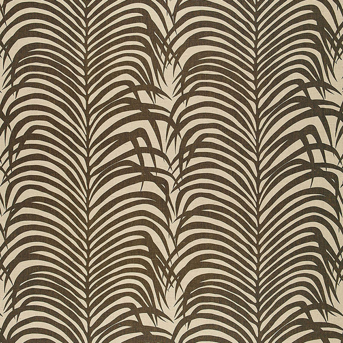 Schumacher Fabric Zebra Palm Java 174970 PRINT HAPPY JUTE 58% LINEN 42% ITALY </p><p>Repeat: Horizontal: 27" (69CM) and Vertical: 35" (89CM) 54 - My Fabric Connection -