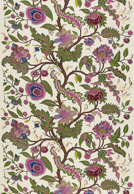 Schumacher Fabric Sinhala Linen Print Jewel 174814 Martyn-Lawrence-Bullard 100% Linen - Horizontal: 52.5 and Vertical: 29.75 52.5 - My Fabric Connection -