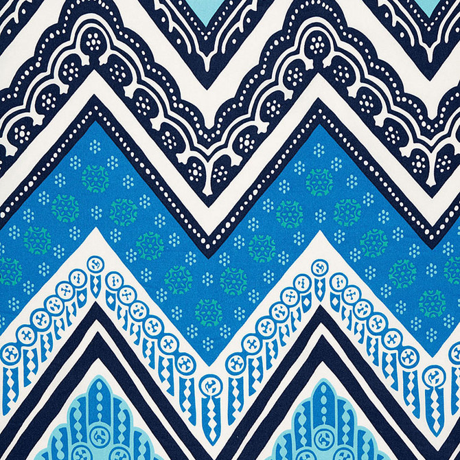 Schumacher Fabric Tangier Frame Print Ocean 174740 TRINA TURK See Sample UNITED STATES OF AMERICA MEDIUM DUTY </p><p>Repeat: Horizontal: 13 1/2" (34CM) and Vertical: 36" (91CM) 54" WIDE (137CM) - My Fabric Connection -