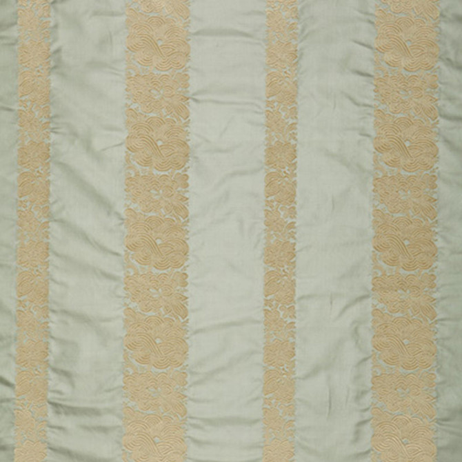 Schumacher Fabric Mandarin Silk Stripe Ocean Mist 64432 PERENNIAL FAVORITES SILK 100% INDIA MARTINDALE 3,000 </p><p>Repeat: Horizontal: 13 3/8" (34CM) and Vertical: 5 3/8" (14CM) 54 - My Fabric Connection -