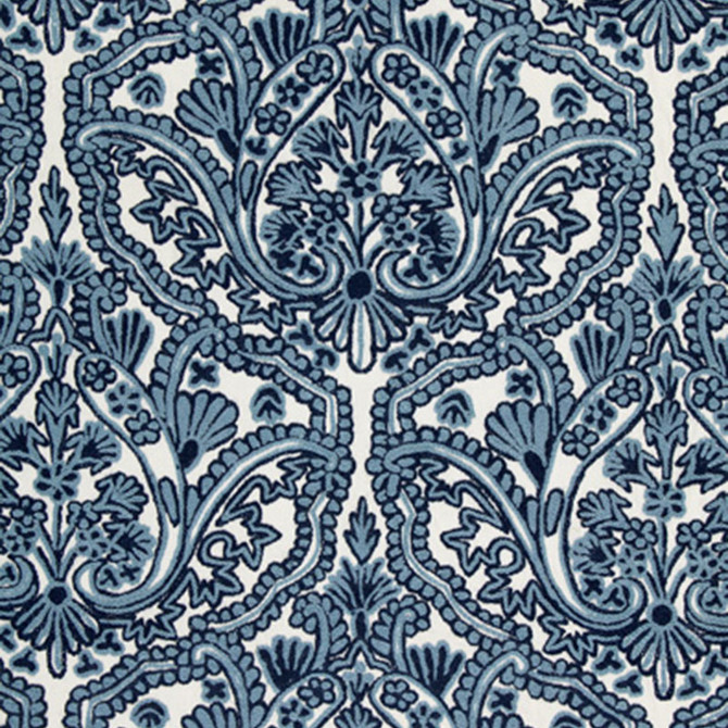 Schumacher Fabric Claremont Crewel Embroidery Delft 64310 CLASSIC WOVENS See Sample INDIA MEDIUM DUTY </p><p>Repeat: Horizontal: 8 1/4" (21CM) and Vertical: 19 1/2" (50CM) 51 3/8" WIDE (130CM) - My Fabric Connection -