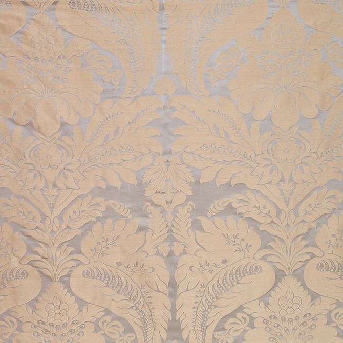 Schumacher Fabric Bennet Silk Damask Mineral 63731 PEMBERLEY SILKS See Sample INDIA . </p><p>Repeat: Horizontal: 27" (69CM) and Vertical: 31 1/4" (79CM) 54" WIDE (137CM) - My Fabric Connection -