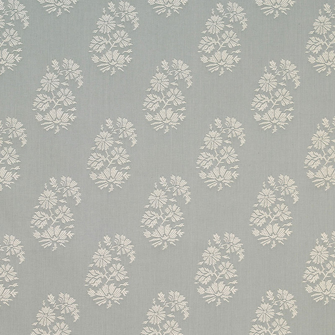 Schumacher Fabric Astara Paisley Aqua 63420 CHROMA See Sample UNITED STATES OF AMERICA MEDIUM DUTY </p><p>Repeat: Horizontal: 7" (18CM) and Vertical: 7 1/2" (19CM) 56" WIDE (142CM) - My Fabric Connection -