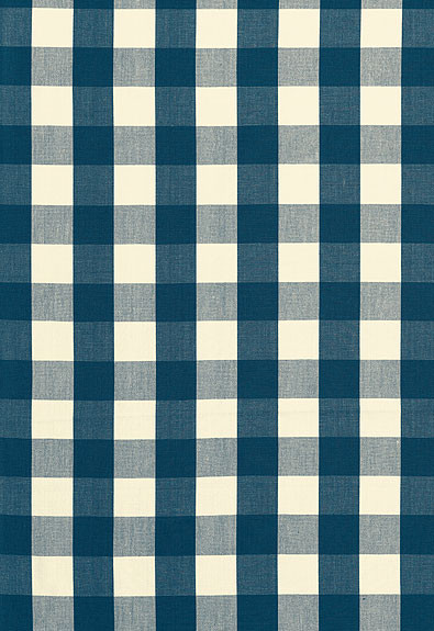 Schumacher Fabric Camden Cotton Check Indigo 63039 Chroma 100% Cotton Martindale 7,500 Horizontal: 3 and Vertical: 3 54 - My Fabric Connection -