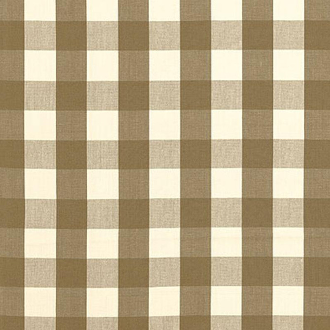 Schumacher Fabric Camden Cotton Check Mocha 63040 Revisits Of Popular Patterns 3.0" - My Fabric Connection -