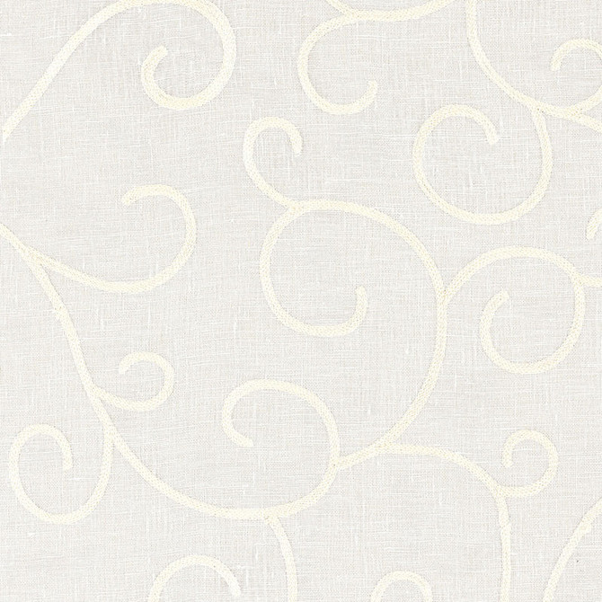 Schumacher Fabric Adina Sheer Embroidery Cream 55981 RADIANCE SHEERS LINEN 90% RAYON 10% INDIA </p><p>Repeat: Horizontal: 17" (43CM) and Vertical: 16 3/8" (42CM) 52 - My Fabric Connection -