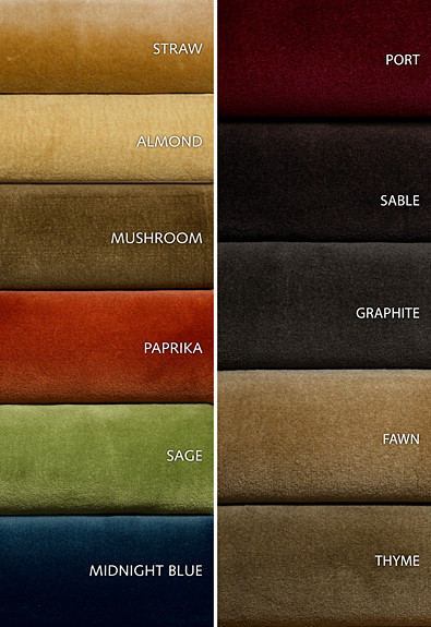 Schumacher Fabric Cotton Club Velvet Midnight Blue 43426 COLLECTION-NAME-TBA-43420 100% Cotton Wyzenbeek 50,000 Horizontal: - and Vertical: - 55 - My Fabric Connection -