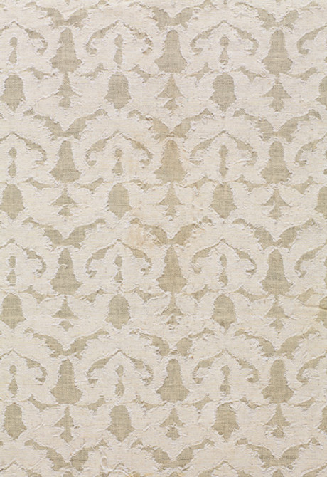 Schumacher Fabric Heart Vine Cutwork Natural 2609520 - 100% Cotton - Horizontal: 5 and Vertical: 5.75 48 - My Fabric Connection -