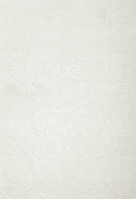 Schumacher Fabric Padova Damask Natural Ivory 174600 Classic-Prints 100% Silk - Horizontal: 26 and Vertical: 25.25 52 - My Fabric Connection -