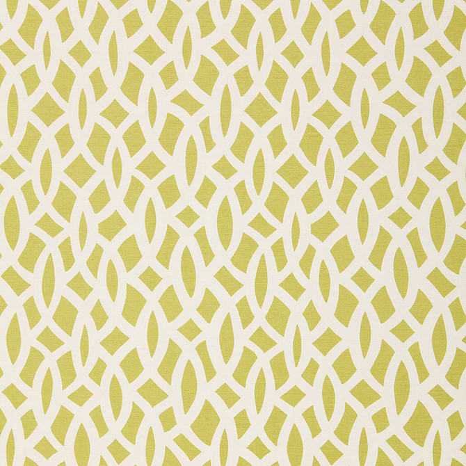 Schumacher Fabric Chain Link Chartreuse 174491 TESSERA I SMALL PATTERNS COTTON 100% INDIA </p><p>Repeat: Horizontal: 6 3/4" (17CM) and Vertical: 18" (46CM) 54 - My Fabric Connection -