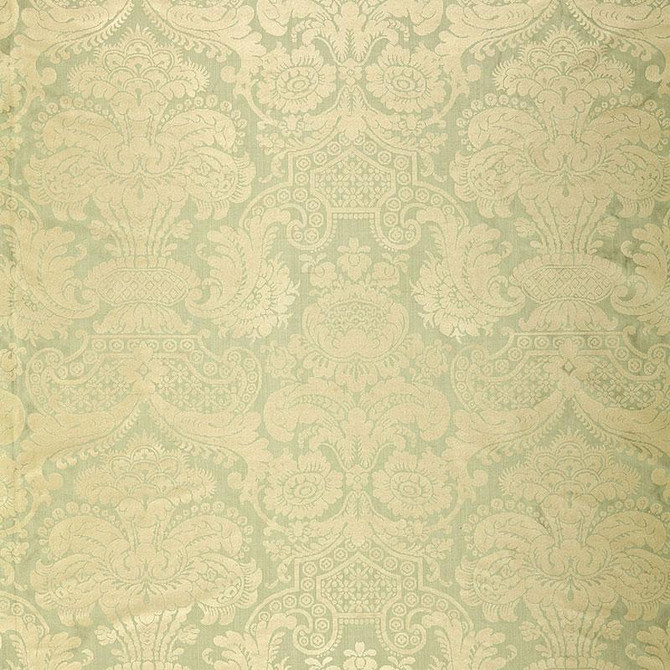 Schumacher Fabric Padova Damask Print Sea Glass 174420 Classic Prints 26.0" - My Fabric Connection -