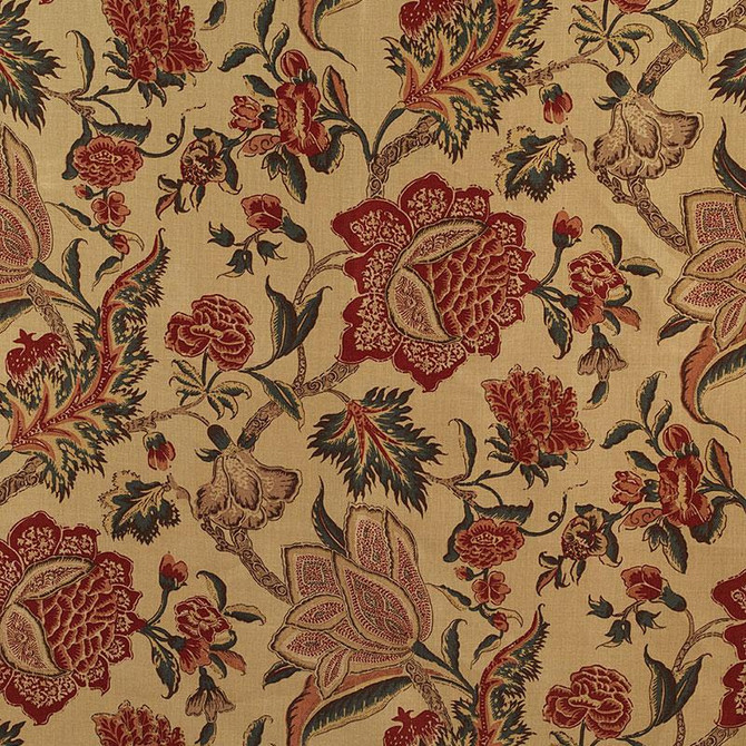 Schumacher Fabric Ceylon Floral Vine Document 174340 Classic Prints 18.0" - My Fabric Connection -