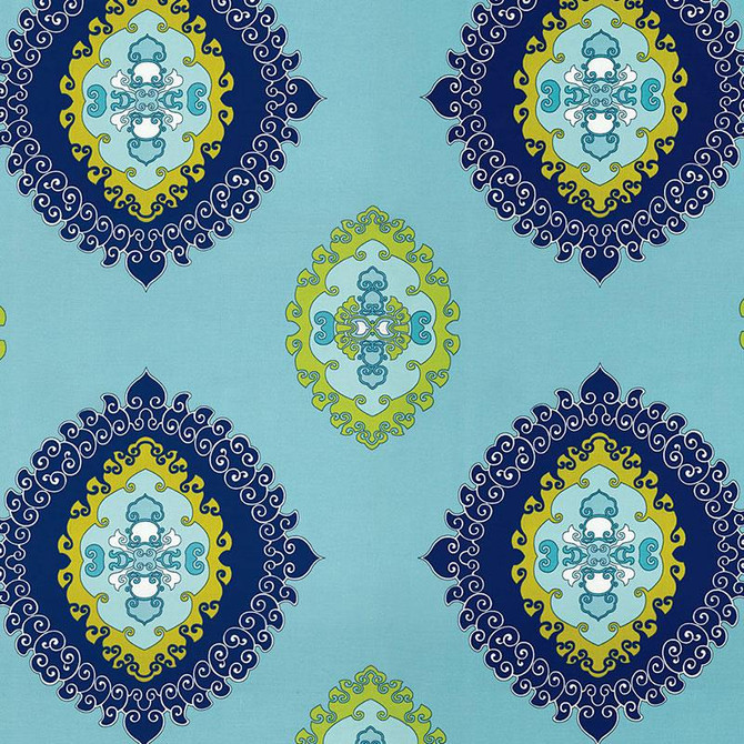 Schumacher Fabric Super Paradise Print Pool 174320 Trina Turk 27.0" - My Fabric Connection -