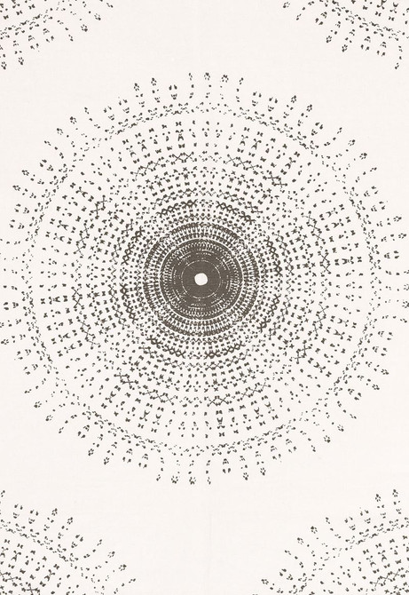 Schumacher Fabric Sundial Charcoal 174202 Exuberant-Prints 56% Linen, 44% Cotton - Horizontal: 13.5 and Vertical: 47 54 - My Fabric Connection -