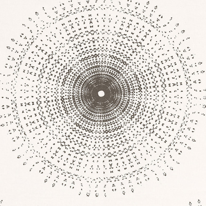 Schumacher Fabric Sundial Charcoal 174202 MODERN PRINTS LINEN 56% COTTON 44% CZECH REPUBLIC </p><p>Repeat: Horizontal: 13 1/2" (34CM) and Vertical: 47" (119CM) 54 - My Fabric Connection -