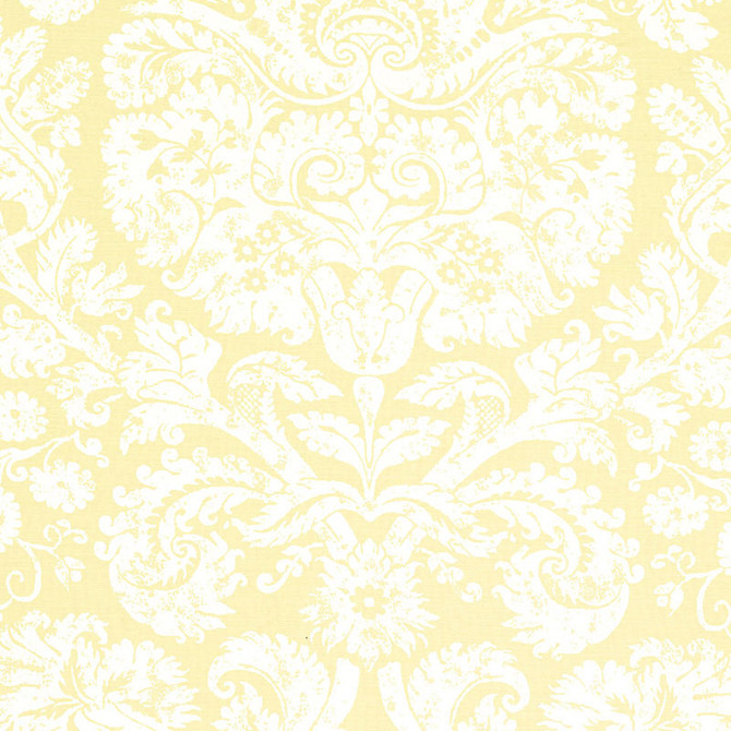 Schumacher Fabric Barresa Damask Maize 174130 CLASSIC PRINTS See Sample BELGIUM . </p><p>Repeat: Horizontal: 27" (69CM) and Vertical: 36" (91CM) 54" WIDE (137CM) - My Fabric Connection -