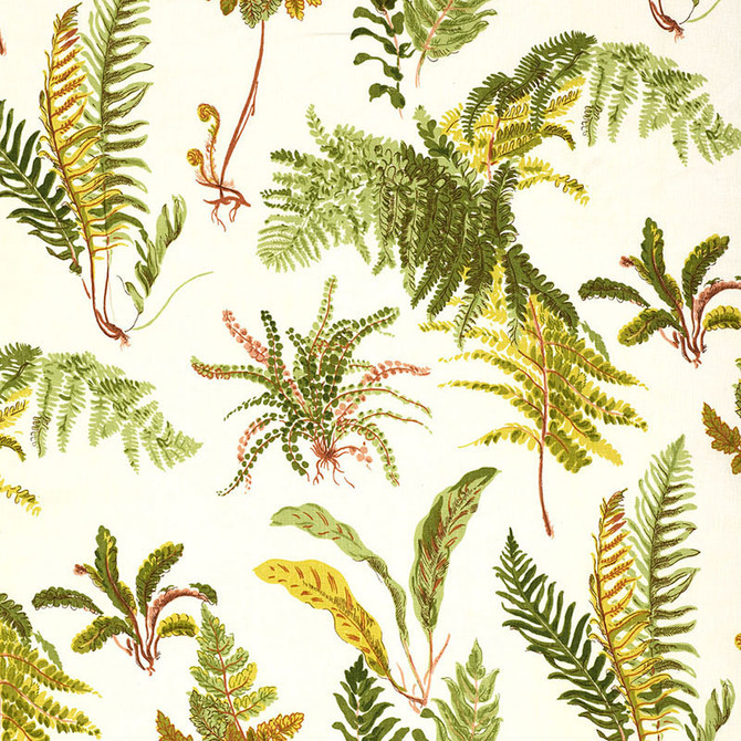Schumacher Fabric Les Fougeres Spring 174091 SCHUMACHER CLASSICS See Sample BELGIUM . </p><p>Repeat: Horizontal: 18" (46CM) and Vertical: 25 1/4" (64CM) 54" WIDE (137CM) - My Fabric Connection -