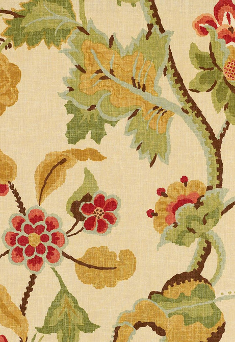 Schumacher Fabric Khantau Tree Honey 173911 Classic-Prints 100% Linen - Horizontal: 54 and Vertical: 45 54 - My Fabric Connection -