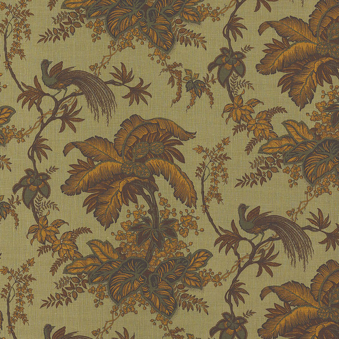 Schumacher Fabric Coconut Grove Spruce 171112 MODERN CLASSICS See Sample BELGIUM MEDIUM DUTY </p><p>Repeat: Horizontal: 13 1/2" (34CM) and Vertical: 18" (46CM) 54" WIDE (137CM) - My Fabric Connection -